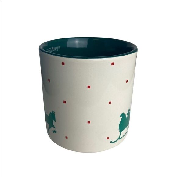 Willitts Designs Vintage 1986 Pixel Santa Reindeer & Sleigh 8 oz Mug - Picture 8 of 12